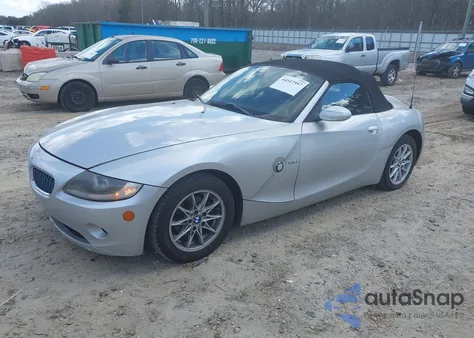 2005 BMW Z4 2.5I из США, поврежденный, VIN 4USBT33535LS53791